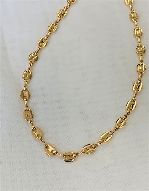 gucci link chain 14k